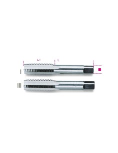 Machos roscar manuales métricos paso fino HSS Beta 435F