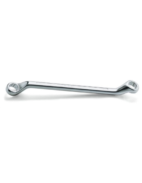 Llave de estrella acodada de dos bocas, cromada 90  Beta Tools