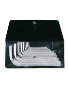 Juego de 6 llaves Allen acodadas cromadas  Beta Tools