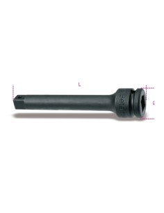 Alargadera de impacto Beta con cuadrado macho y hembra de 3/4