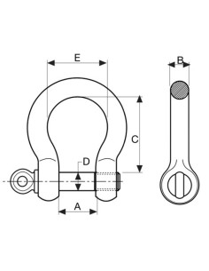Grillete Lira de Alta Resistencia con Perno 2