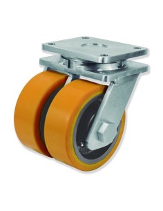 Rueda Doble Modelo UD Soporte Pletina Industrial. Gayner 84627