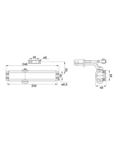 Cierrapuertas Serie 85V / 185V EN 1154 para Puertas RF