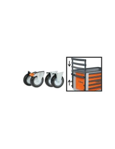 Kit de ruedas y tirador para cajonera C23ST – Movilidad profesional