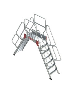 Escalera puente SP60 aluminio con plataforma 