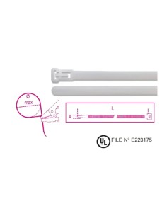 Bridas de nailon reutilizables 1748BR – Beta Tools