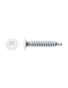Tornillo Autotaladrante BCPZ_BL Cabeza Extraplana Blanca