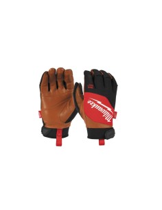 Guantes de piel híbridos Milwaukee con refuerzo y SMARTSWIPE